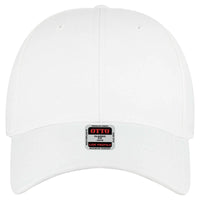 OTTO 19-768 6 Panel Low Profile Baseball Cap - Wht - Wht / 6 1/2’’ - 7 5/8’’