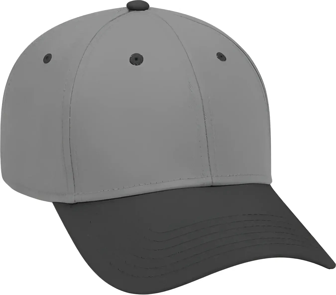 OTTO 19 768 Superior Cotton Twill Low Profile Pro Style Cap Black Charcoal Charcoal Black Dark Gray / One Size Fits Most