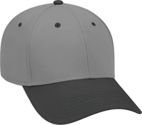 OTTO 19 768 Superior Cotton Twill Low Profile Pro Style Cap Black Charcoal Charcoal Black Dark Gray / One Size Fits Most