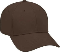 OTTO 19-768 Superior Cotton Twill Low Profile Pro Style Cap - Dark Brown - Brown / One Size Fits Most