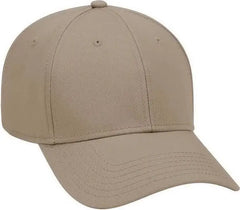 OTTO 19-768 Superior Cotton Twill Low Profile Pro Style Cap - Dark Khaki - Khaki / One Size Fits Most