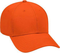 OTTO 19-768 Superior Cotton Twill Low Profile Pro Style Cap - Orange - Orange / One Size Fits Most