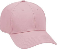 OTTO 19-768 Superior Cotton Twill Low Profile Pro Style Cap - Pink - Pink / One Size Fits Most