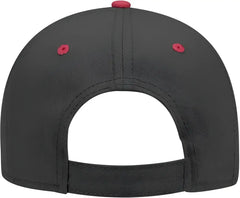 OTTO 19-768 Superior Cotton Twill Low Profile Pro Style Cap - Red Black Black - Red Black / One Size Fits Most