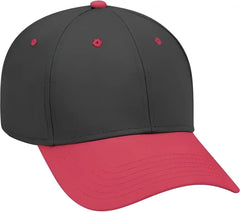 OTTO 19-768 Superior Cotton Twill Low Profile Pro Style Cap - Red Black Black - Red Black / One Size Fits Most