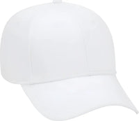 OTTO 19-768 Superior Cotton Twill Low Profile Pro Style Cap - White - White / One Size Fits Most