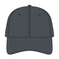 OTTO 19-860 6 Panel Low Profile Baseball Cap - Char. Gray - Char. Gray / 6 1/2’’ - 7 5/8’’