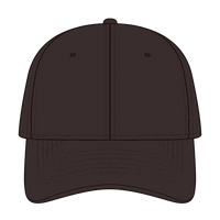 OTTO 19-860 6 Panel Low Profile Baseball Cap - Dk. Brown - Dk. Brown / 6 1/2’’ - 7 5/8’’