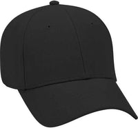 OTTO 19-860 Ultra Soft Superior Brushed Cotton Twill Low Profile Pro Style Cap - Black - Black / One Size Fits Most