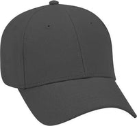 OTTO 19-860 Ultra Soft Superior Brushed Cotton Twill Low Profile Pro Style Cap - Charcoal Gray - Dark Gray / One Size