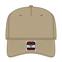 OTTO 1959-1 5 Panel Mid Profile Baseball Cap - Khaki - Khaki / 7 3/8’’ - 7 5/8’’