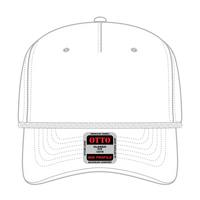 OTTO 1959-1 5 Panel Mid Profile Baseball Cap - White - White / 7 3/8’’ - 7 5/8’’