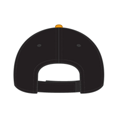 OTTO 23-255 6 Panel Low Profile Baseball Cap - Blk/Blk/Gld - Blk/Blk/Gld / 6 1/2’’ - 7 5/8’’