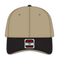 OTTO 23-255 6 Panel Low Profile Baseball Cap - Blk/Kha/Kha - Blk/Kha/Kha / 6 1/2’’ - 7 5/8’’