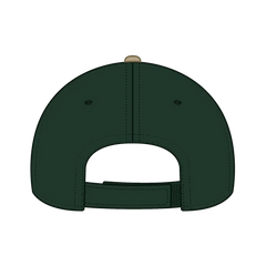 OTTO 23-255 6 Panel Low Profile Baseball Cap - Dk.Grn/Dk.Grn/Kha - Dk.Grn/Dk.Grn/Kha / 6 1/2’’ - 7 5/8’’