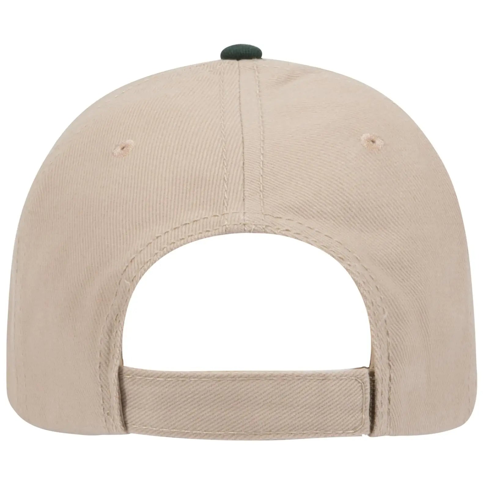OTTO 23-255 6 Panel Low Profile Baseball Cap - Kha/Kha/Dk.Grn - Kha/Kha/Dk.Grn / 6 1/2’’ - 7 5/8’’