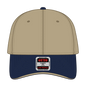 OTTO 23-255 6 Panel Low Profile Baseball Cap - Nvy/Kha/Kha - Nvy/Kha/Kha / 6 1/2’’ - 7 5/8’’