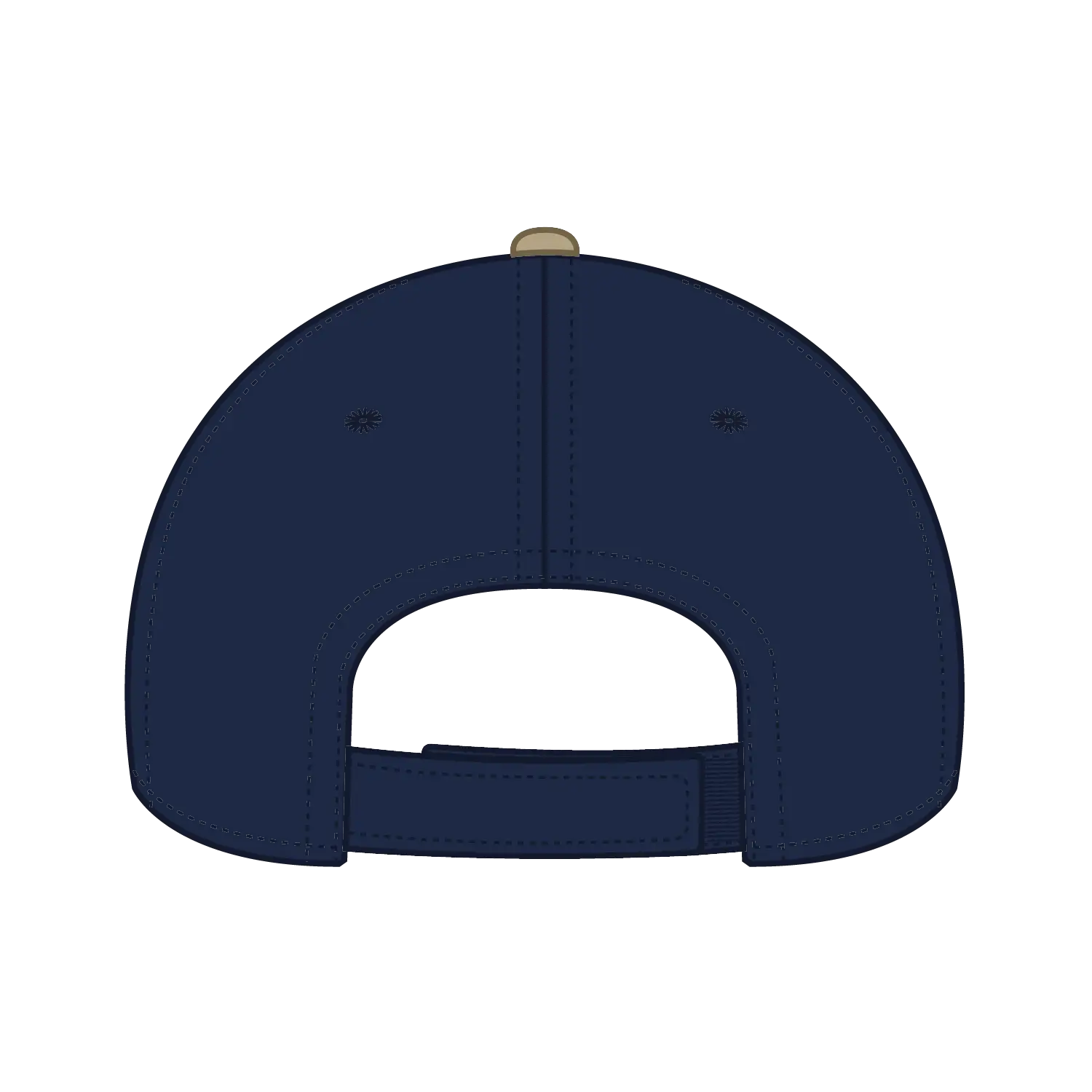 OTTO 23-255 6 Panel Low Profile Baseball Cap - Nvy/Nvy/Kha - Nvy/Nvy/Kha / 6 1/2’’ - 7 5/8’’