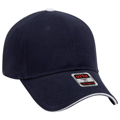 OTTO 23-255 6 Panel Low Profile Baseball Cap - Nvy/Nvy/Wht - Nvy/Nvy/Wht / 6 1/2’’ - 7 5/8’’