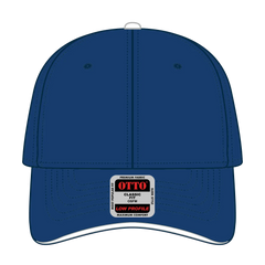 OTTO 23-255 6 Panel Low Profile Baseball Cap - Ryl/Ryl/Wht - Ryl/Ryl/Wht / 6 1/2’’ - 7 5/8’’