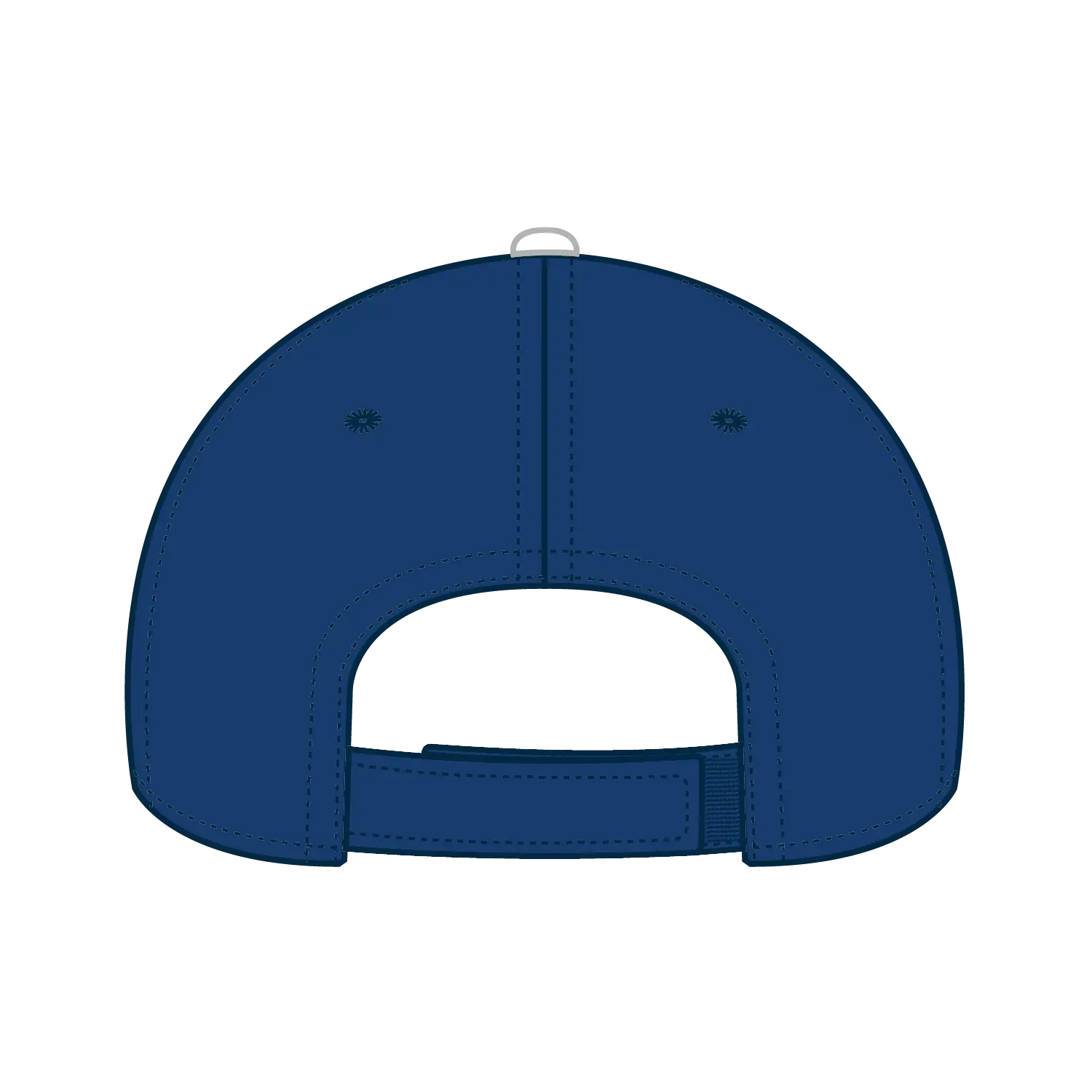 OTTO 23-368 6 Panel Low Profile Baseball Cap - Ryl/Ryl/Wht - Ryl/Ryl/Wht / 6 1/2’’ - 7 5/8’’