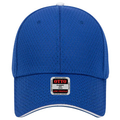 OTTO 23-368 6 Panel Low Profile Baseball Cap - Ryl/Ryl/Wht - Ryl/Ryl/Wht / 6 1/2’’ - 7 5/8’’
