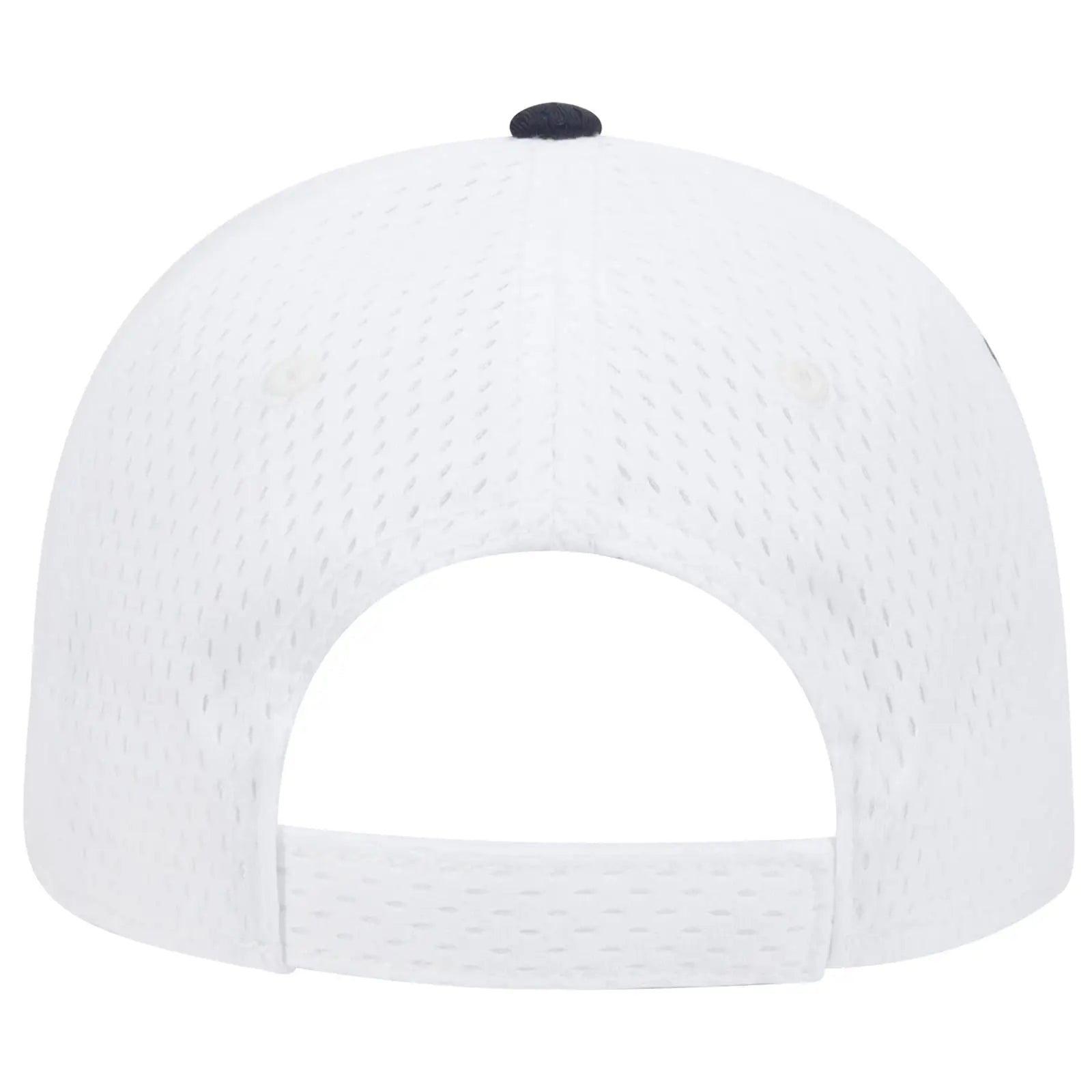 OTTO 23-368 6 Panel Low Profile Baseball Cap - Wht/Wht/Nvy - Wht/Wht/Nvy / 6 1/2’’ - 7 5/8’’