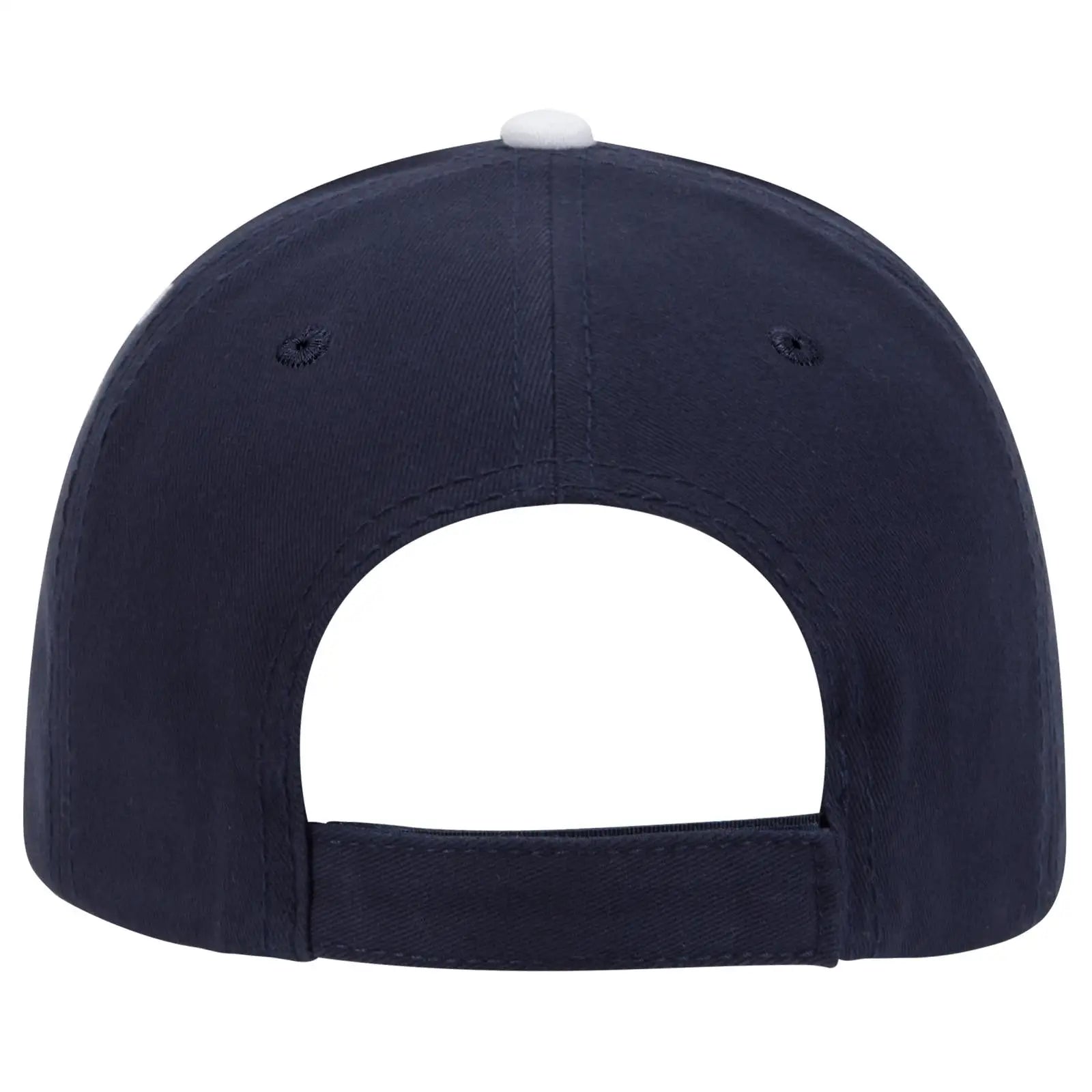 OTTO 23-370 6 Panel Low Profile Baseball Cap - Nvy/Nvy/Wht - Nvy/Nvy/Wht / 6 1/2’’ - 7 5/8’’