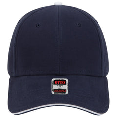 OTTO 23-370 6 Panel Low Profile Baseball Cap - Nvy/Nvy/Wht - Nvy/Nvy/Wht / 6 1/2’’ - 7 5/8’’