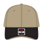 OTTO 23-430 6 Panel Low Profile Baseball Cap - Blk/Kha/Kha - Blk/Kha/Kha / 6 1/2’’ - 7 5/8’’