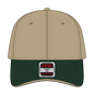 OTTO 23-430 6 Panel Low Profile Baseball Cap - Dk.Grn/Kha/Kha - Dk.Grn/Kha/Kha / 6 1/2’’ - 7 5/8’’