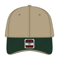 OTTO 23-430 6 Panel Low Profile Baseball Cap - Dk.Grn/Kha/Kha - Dk.Grn/Kha/Kha / 6 1/2’’ - 7 5/8’’