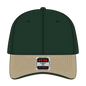 OTTO 23-430 6 Panel Low Profile Baseball Cap - Kha/Dk.Grn/Dk.Grn - Kha/Dk.Grn/Dk.Grn / 6 1/2’’ - 7 5/8’’