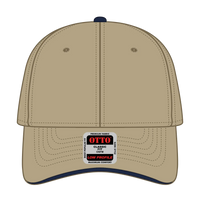 OTTO 23-430 6 Panel Low Profile Baseball Cap - Kha/Kha/Nvy - Kha/Kha/Nvy / 6 1/2’’ - 7 5/8’’