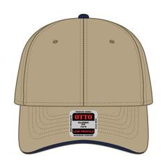OTTO 23-430 6 Panel Low Profile Baseball Cap - Kha/Kha/Nvy - Kha/Kha/Nvy / 6 1/2’’ - 7 5/8’’