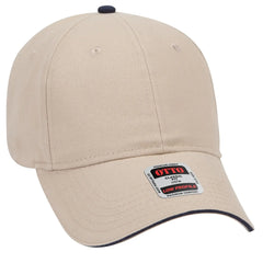 OTTO 23-430 6 Panel Low Profile Baseball Cap - Kha/Kha/Nvy - Kha/Kha/Nvy / 6 1/2’’ - 7 5/8’’