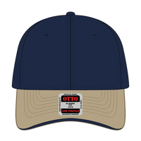 OTTO 23-430 6 Panel Low Profile Baseball Cap - Kha/Nvy/Nvy - Kha/Nvy/Nvy / 6 1/2’’ - 7 5/8’’