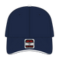 OTTO 23-430 6 Panel Low Profile Baseball Cap - Nvy/Nvy/Wht - Nvy/Nvy/Wht / 6 1/2’’ - 7 5/8’’