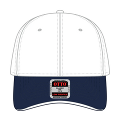 OTTO 23-430 6 Panel Low Profile Baseball Cap - Nvy/Wht/Wht - Nvy/Wht/Wht / 6 1/2’’ - 7 5/8’’