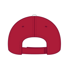 OTTO 23-430 6 Panel Low Profile Baseball Cap - Red/Red/Wht - Red/Red/Wht / 6 1/2’’ - 7 5/8’’