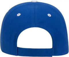 OTTO 23-430 Brushed Cotton Twill Sandwich Visor Low Profile Pro Style Cap with 6 Embroidered Eyelets - Royal Royal