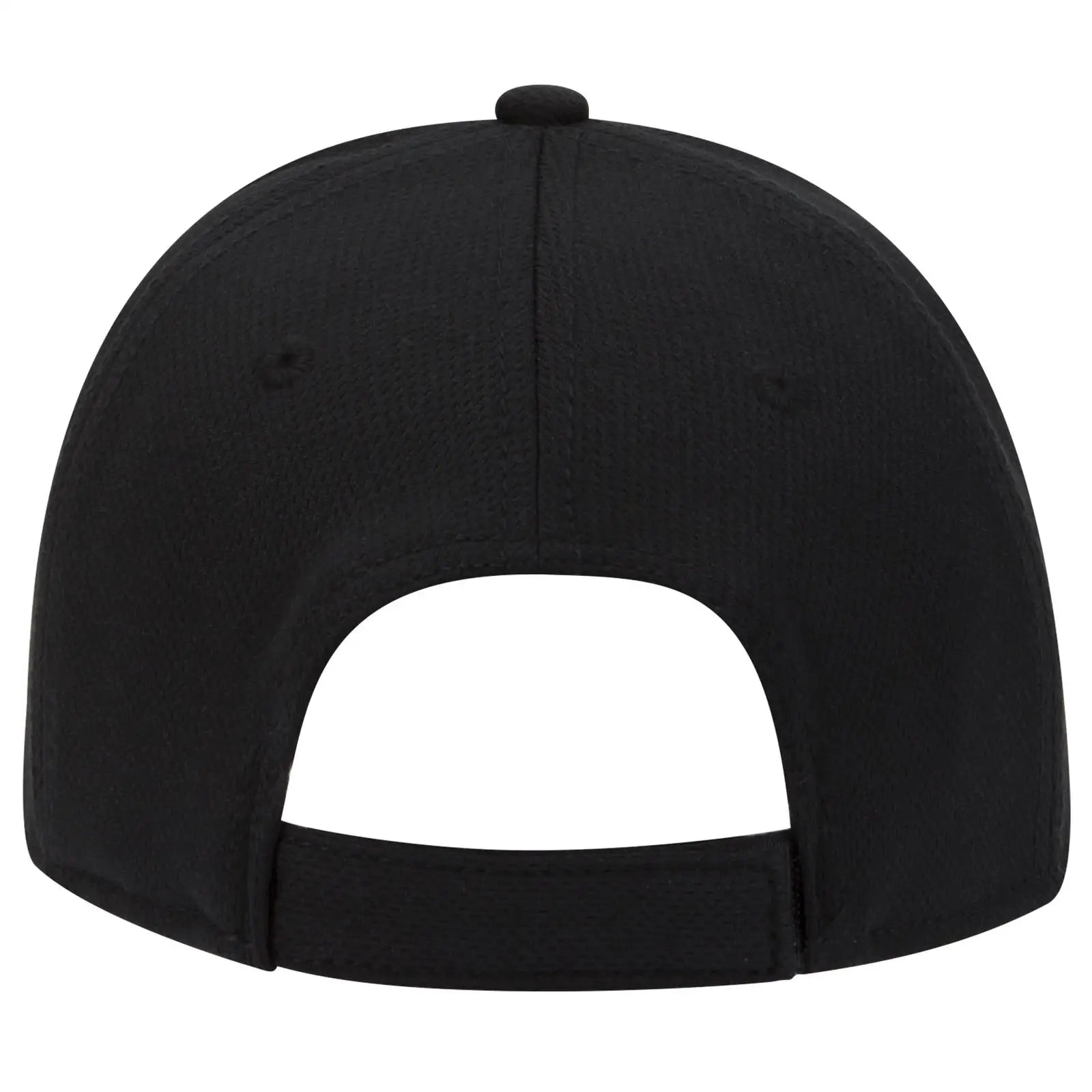 OTTO 23-735 6 Panel Low Profile Baseball Cap - Blk/Blk/Wht - Blk/Blk/Wht / 6 1/2’’ - 7 5/8’’