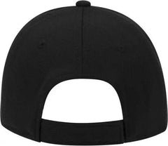 OTTO 23-735 Cool Comfort Polyester Cool Mesh Sandwich Visor Low Profile Pro Style Cap - Black Black White - Black White