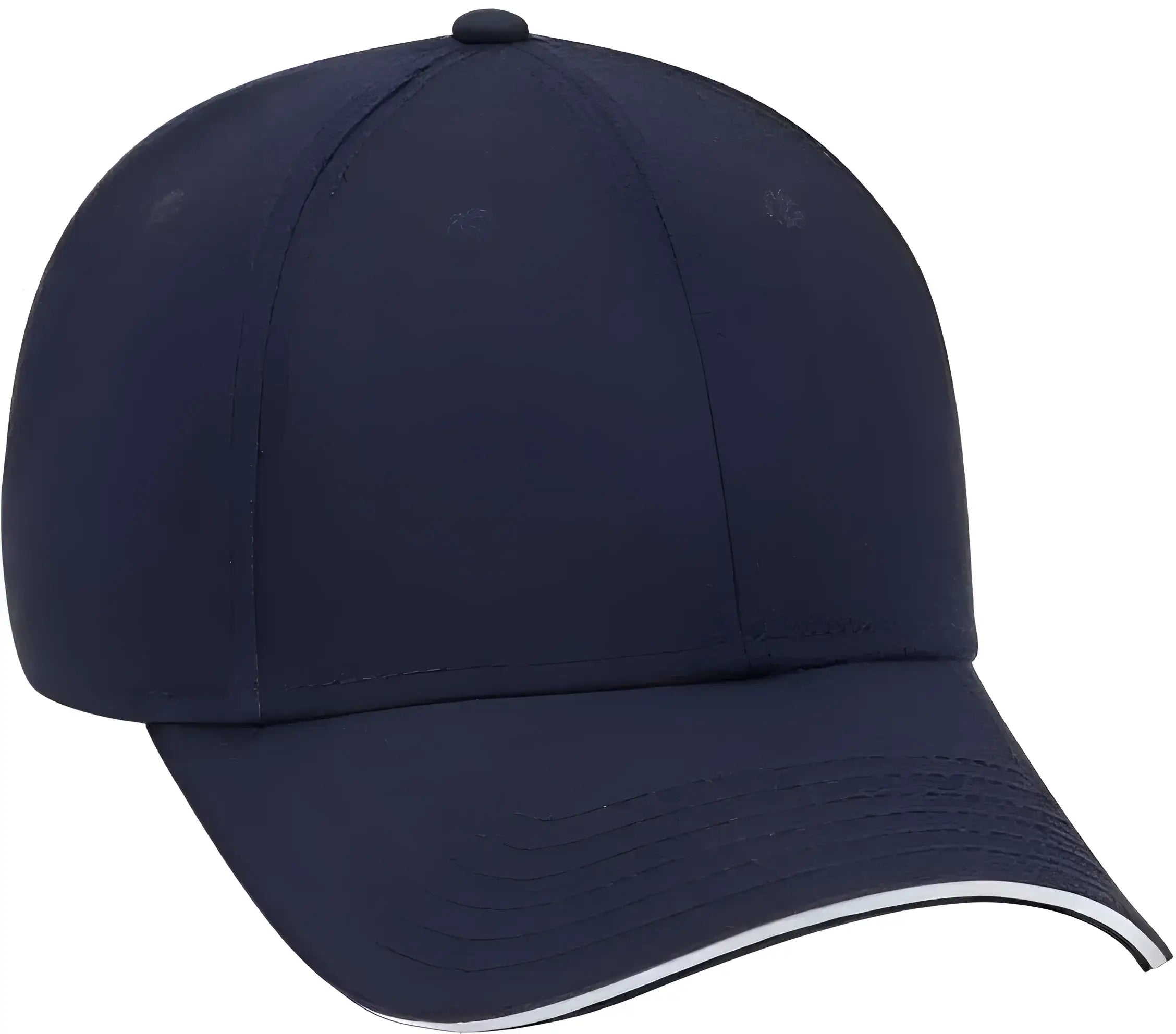 OTTO 23-766 Superior Cotton Twill Sandwich Visor Low Profile Pro Style Cap - Navy Navy White - Navy White / One Size