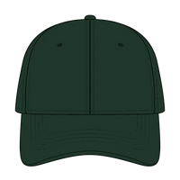 OTTO 24-032 6 Panel Low Profile Baseball Cap - Dk. Green - Dk. Green / 6 1/2’’ - 7 5/8’’