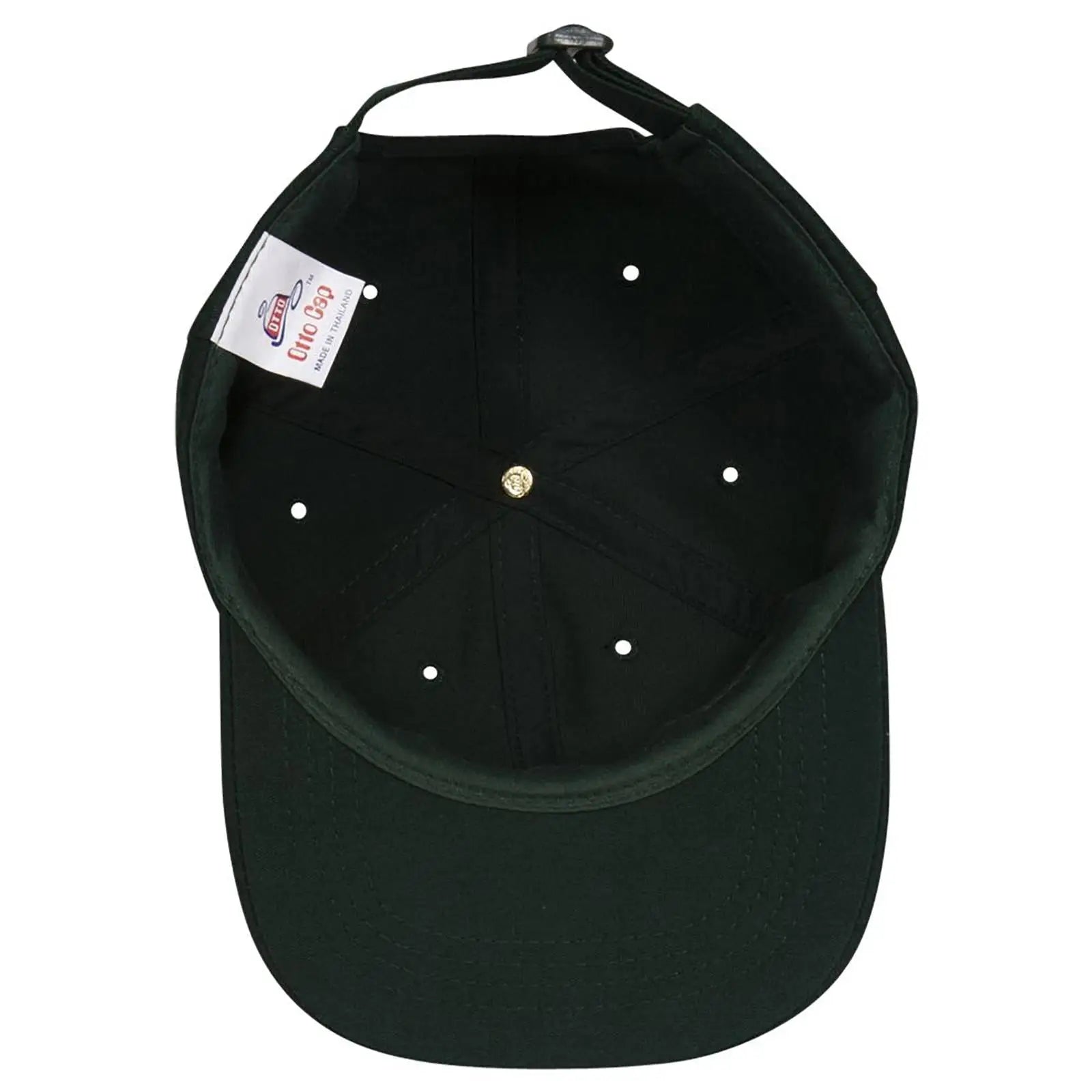 OTTO 24-032 6 Panel Low Profile Baseball Cap - Dk. Green - Dk. Green / 6 1/2’’ - 7 5/8’’