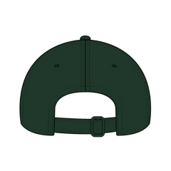 OTTO 24-032 6 Panel Low Profile Baseball Cap - Dk. Green - Dk. Green / 6 1/2’’ - 7 5/8’’