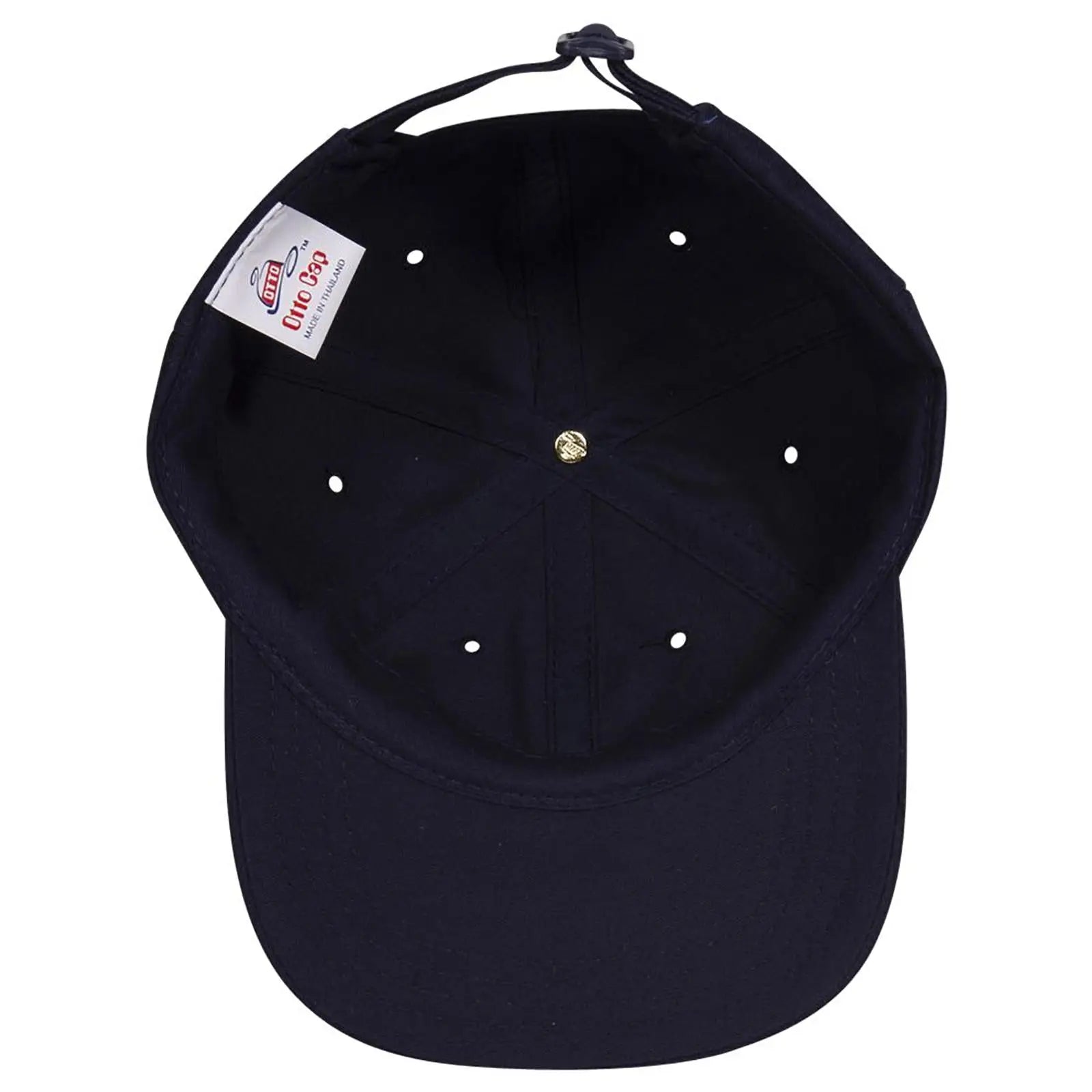 OTTO 24-032 6 Panel Low Profile Baseball Cap - Navy - Navy / 6 1/2’’ - 7 5/8’’