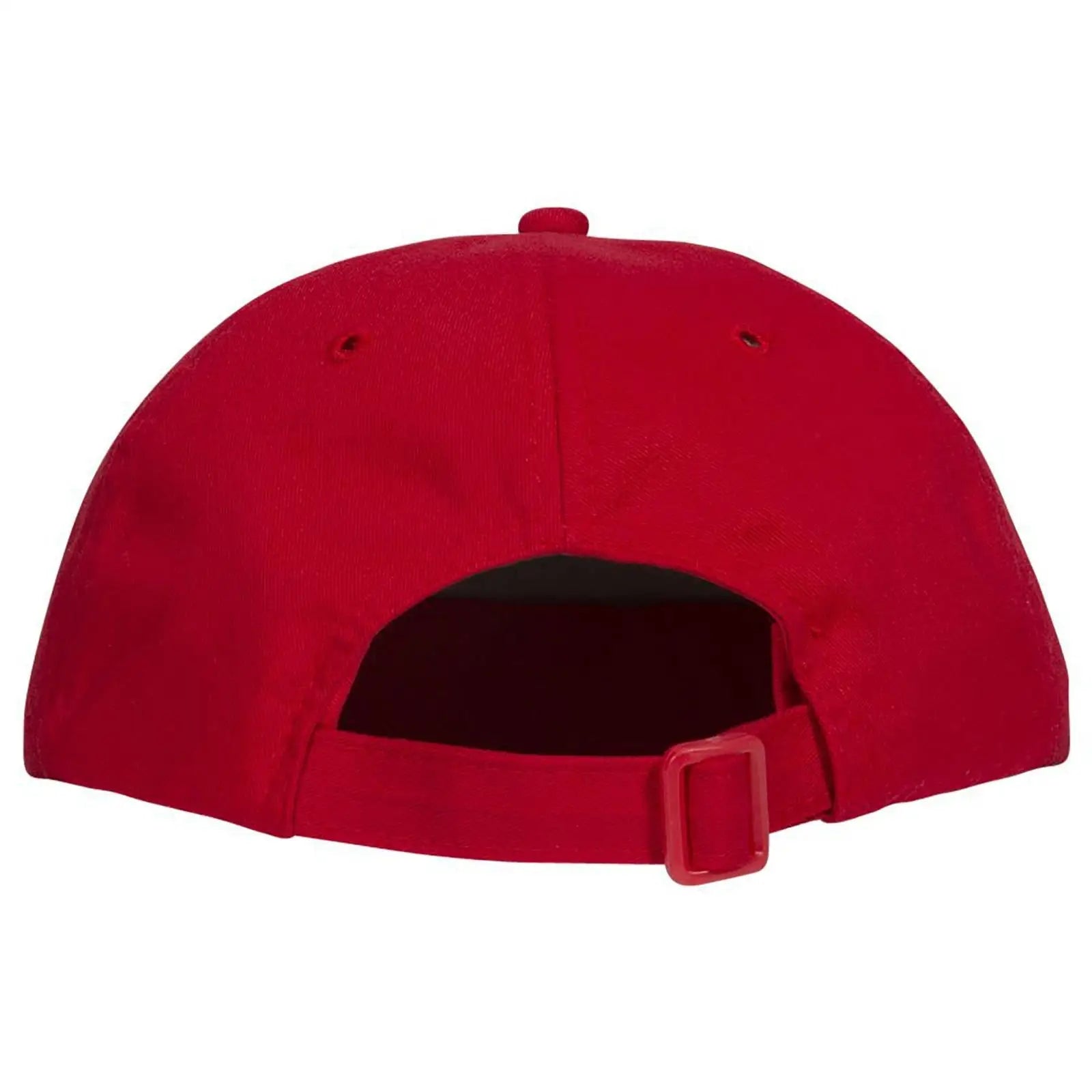 OTTO 24-032 6 Panel Low Profile Baseball Cap - Red - Red / 6 1/2’’ - 7 5/8’’