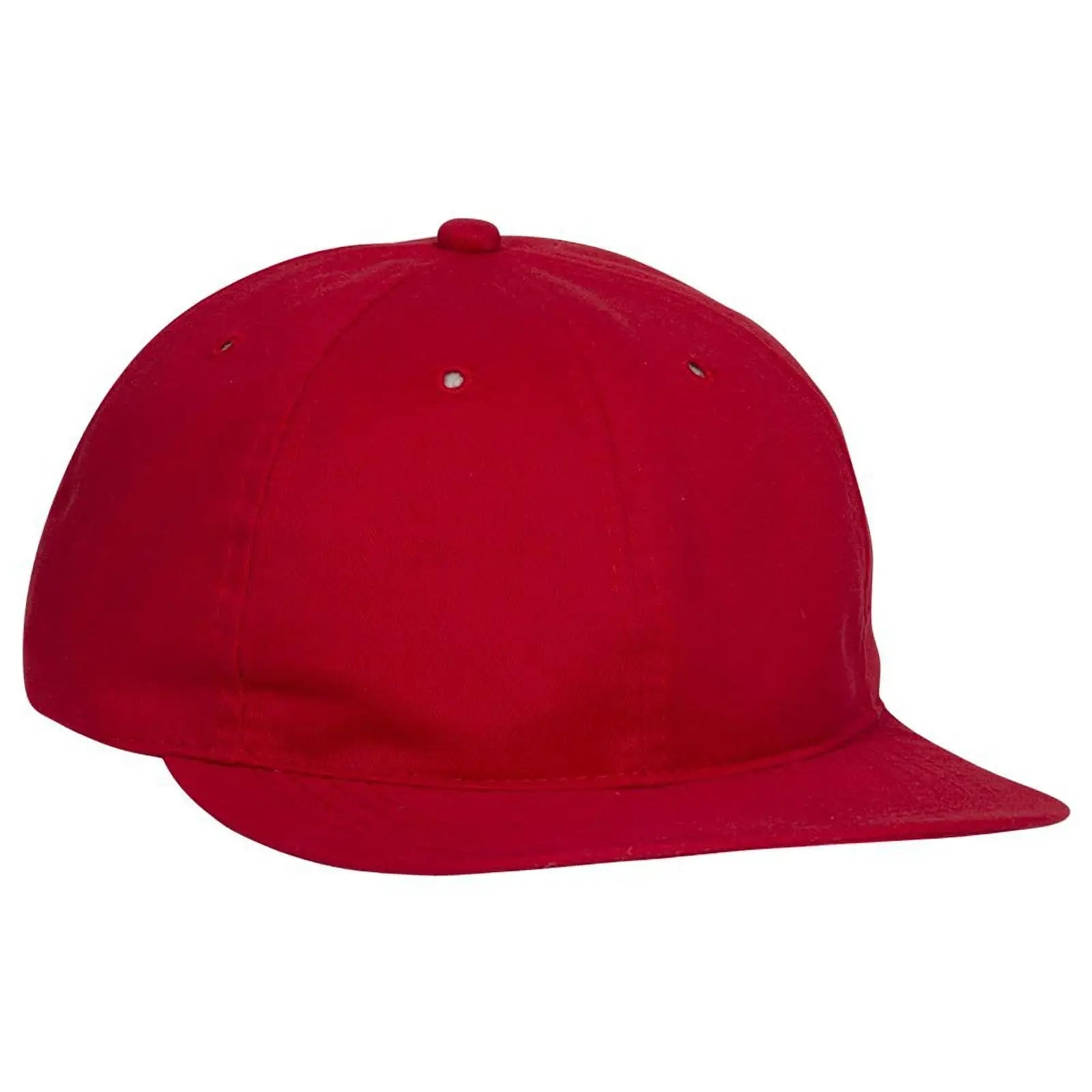 OTTO 24-032 6 Panel Low Profile Baseball Cap - Red - Red / 6 1/2’’ - 7 5/8’’